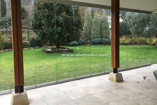 cortinas de cristal ALD-glass en Gipuzkoa pre-instalación